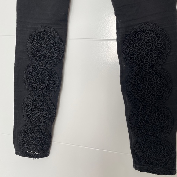 Blank NYC black Jeans denim pants low rise fall skinny fit trendy classic 25 - Picture 11 of 14